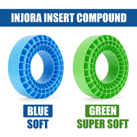 INJORA blue inserts fit 106-108mm outer diameter and 36mm width.