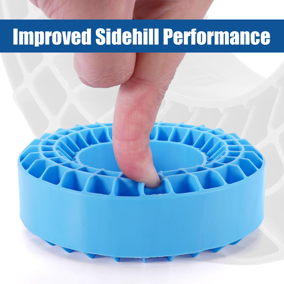INJORA blue silicone inserts are waterproof and heat resistant.