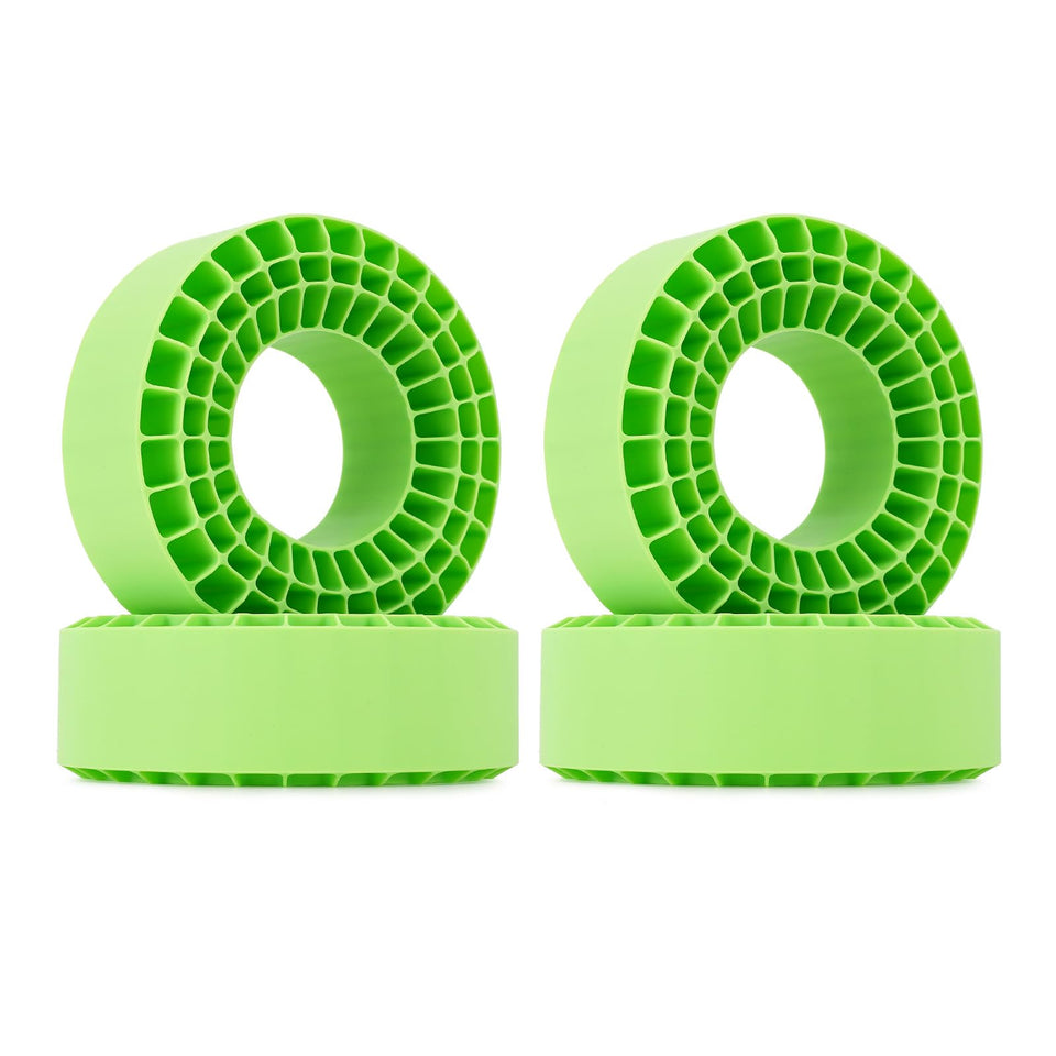 INJORA green soft silicone tire insert for 132-134mm tires enhances stability.