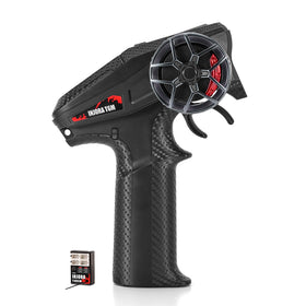 INJORA T6M transmitter front view for space-saving RC control