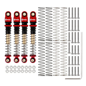INJORA threaded shock bodies allow quick pre-load tweaks for optimized traction on uneven terrain.
