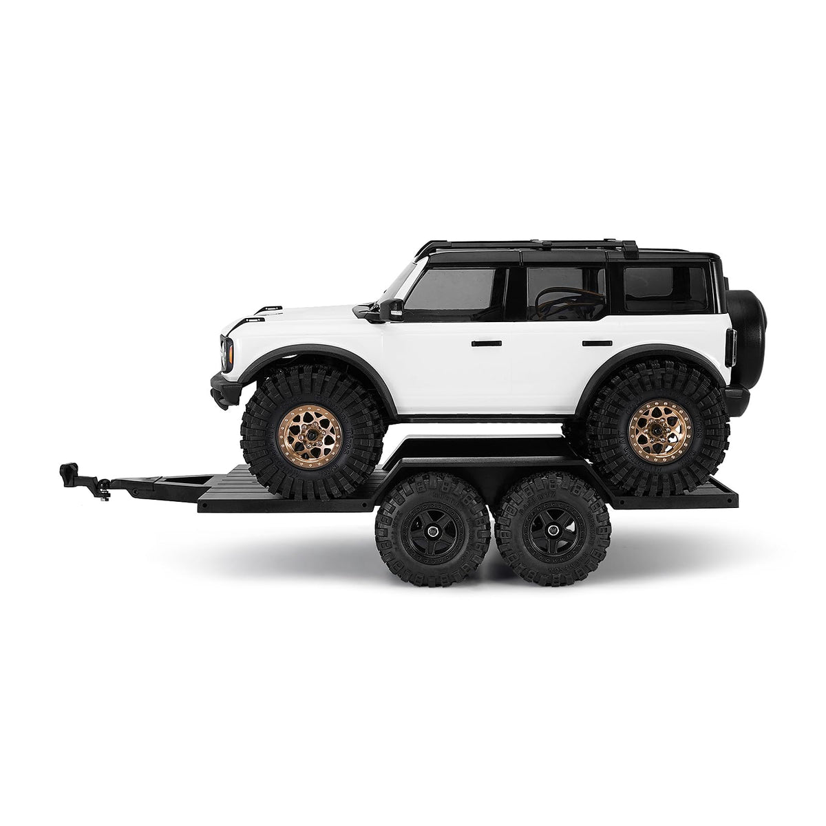 INJORA towing-capacity demo image shows versatile transport for RC gear.