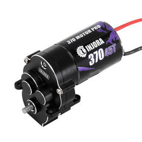 INJORA CNC aluminum transmission housing for rugged RC crawlers.