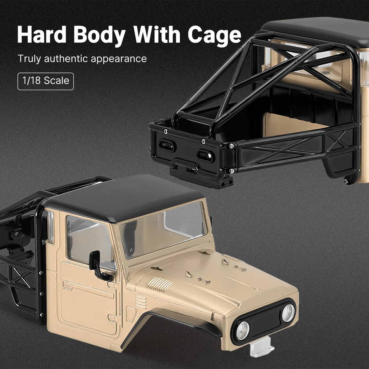 INJORA TRX4M Bronco Defender rear cage adds durability during outdoor runs.