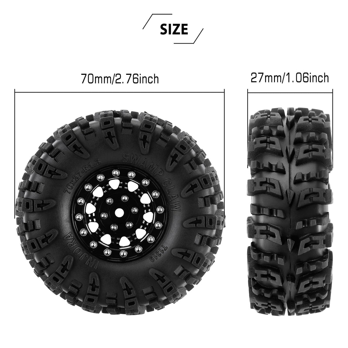 INJORA TRX4M compatibility ensures smooth fit with 1/18 crawlers.