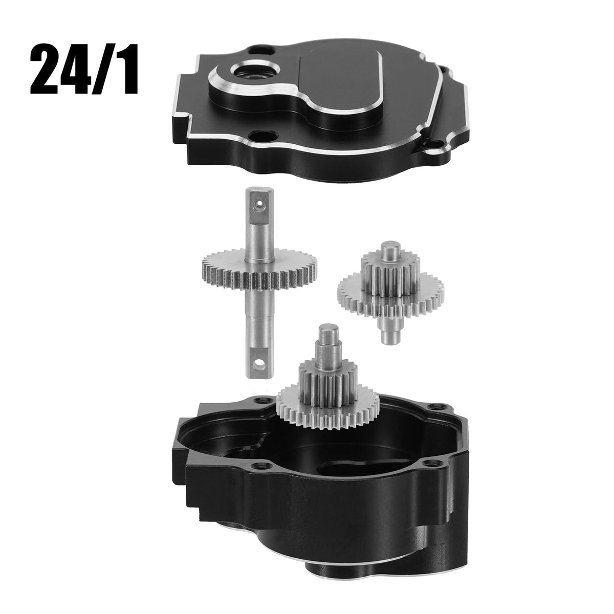 INJORA 24to1 underdrive gears provide improved torque control on rough terrain