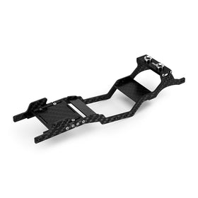 INJORA universal LCG carbon fiber chassis close-up shows premium materials for strength and durability