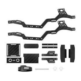 Underside view of INJORA chassis highlights clean integration and protection