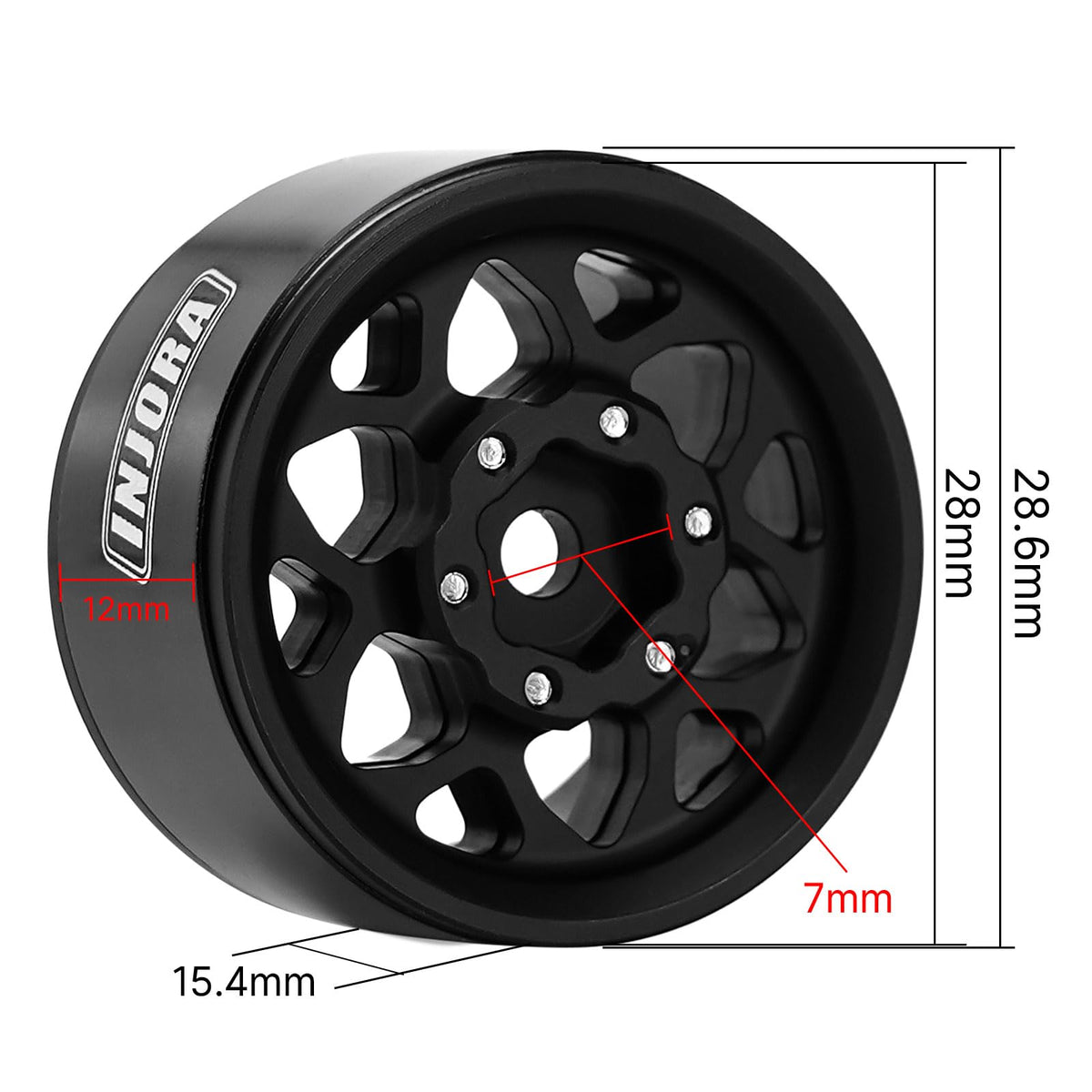INJORA W1013 compatible with TRX4M and SCX24 crawlers