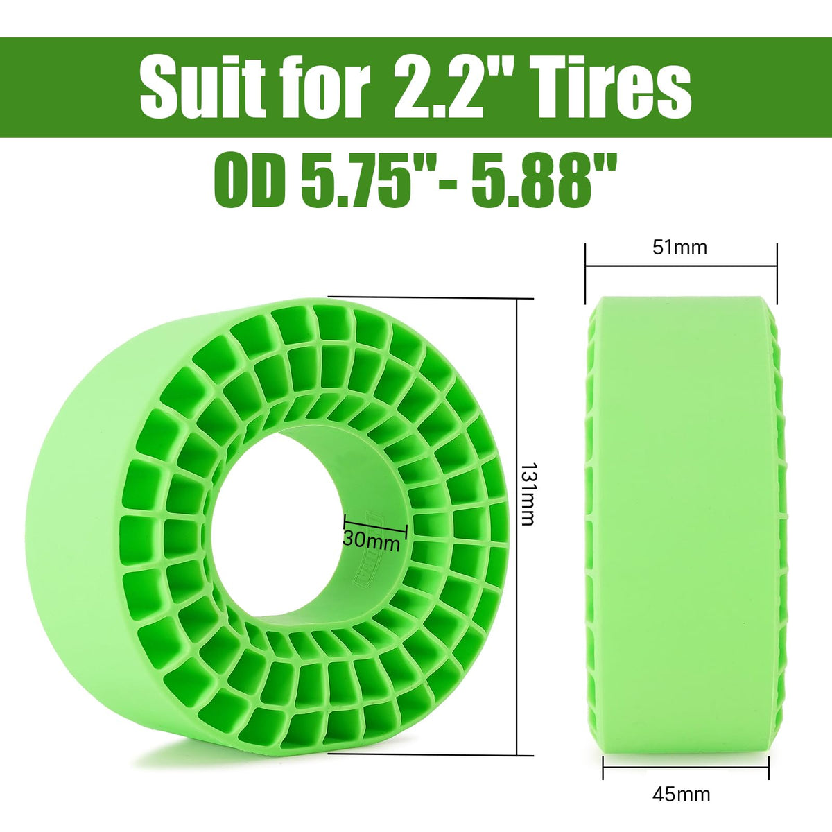 INJORA silicone foam is waterproof and temperature resistant.