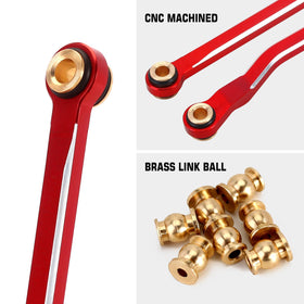 Close-up of 19g per-link aluminum weight for easy upgrade