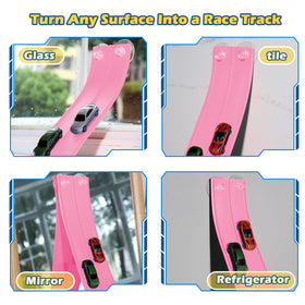 INKZOO track compatible with diecast 1/64 cars for racing fun.