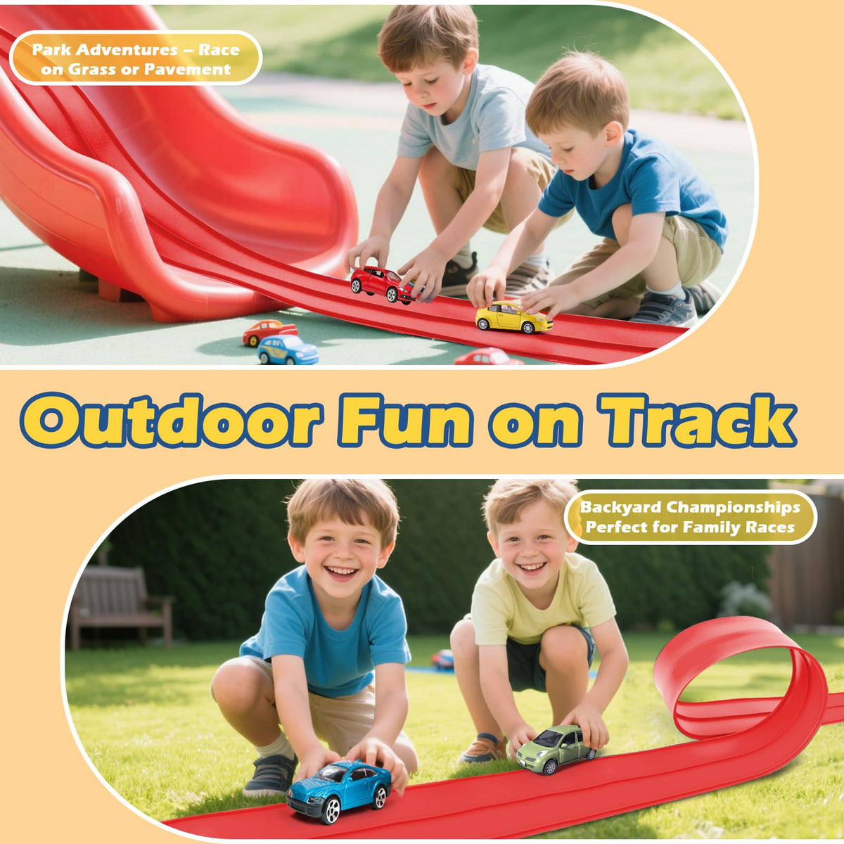 INKZOO Wall-climbing ramps offer vertical speed challenges for kids.