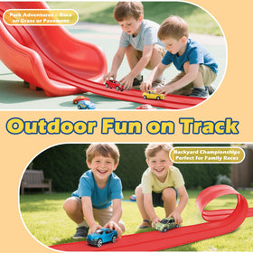 INKZOO Wall-climbing ramps offer vertical speed challenges for kids.