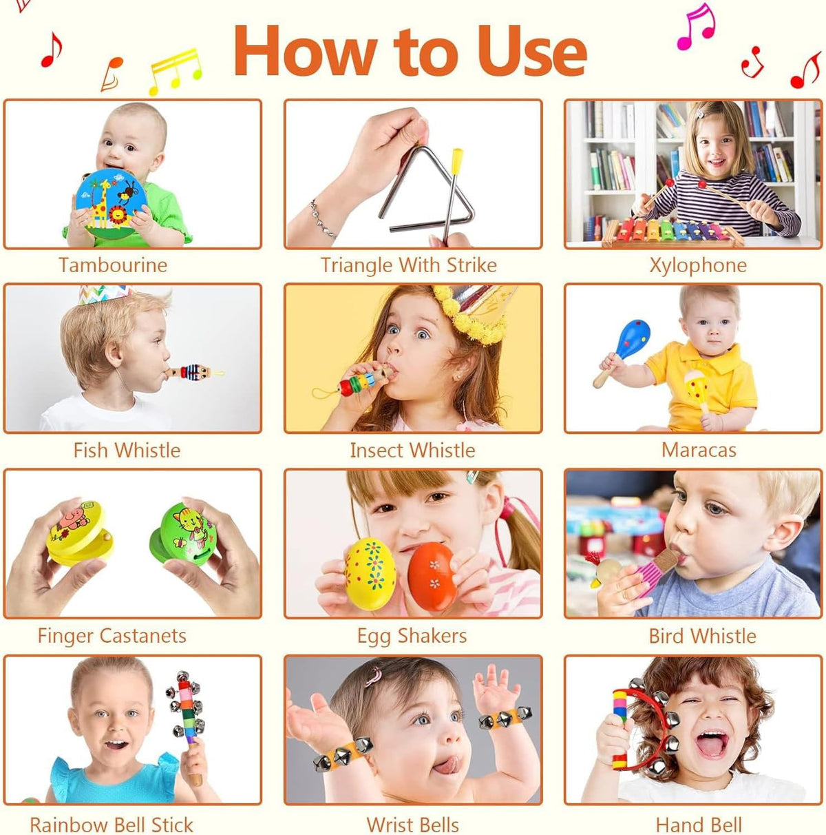 INLAIER shaker eggs providing gentle rattling for multisensory exploration.