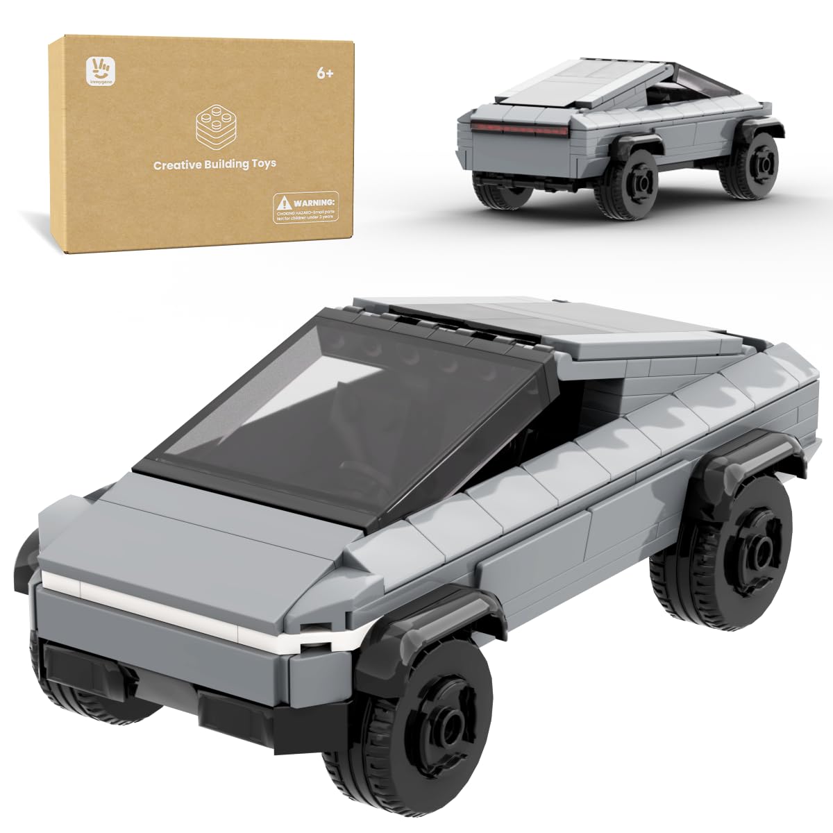 Inmygene cyber-themed off-road truck with rolling wheels for interactive play.