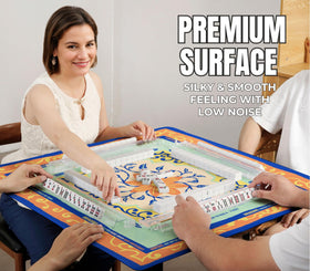 InnoBeta Mahjong Mat showing anti-slip backing for steadier gameplay on any table.