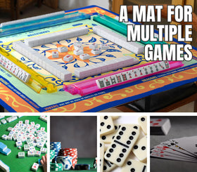 InnoBeta Mahjong Mat edge durability withstands frequent use.