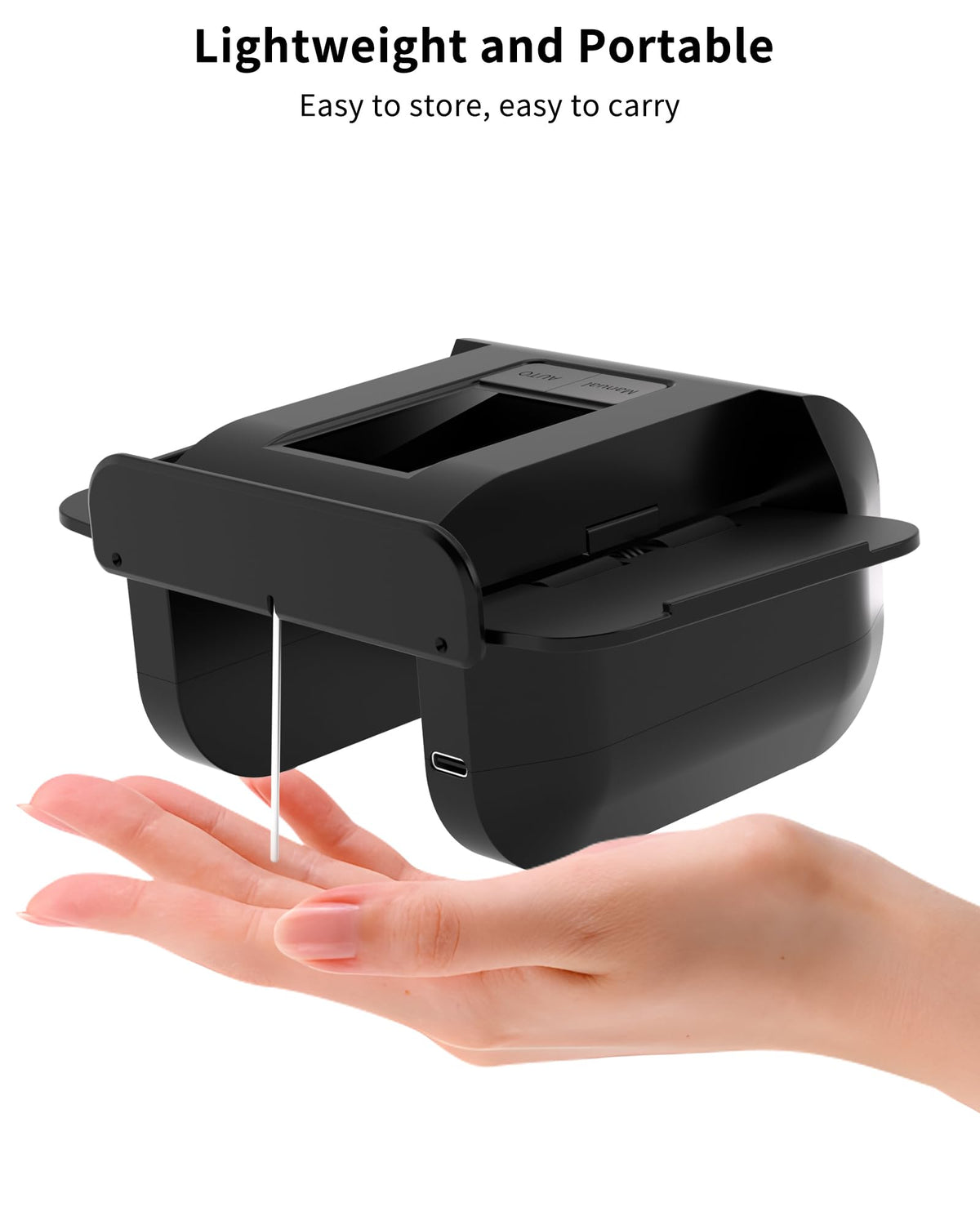 INNCNN compact black design fits neatly on any table