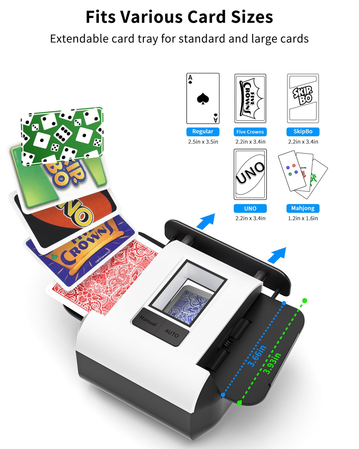 INNCNN adjustable card tray highlights support for poker, UNO, phase 10, and more