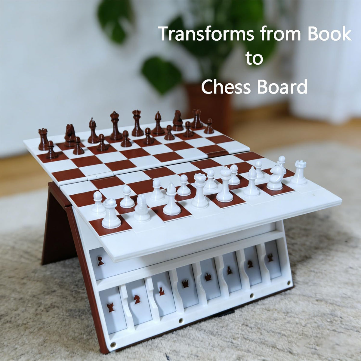 Innecal PlayBook’d Chess book design that blends with shelves and desks