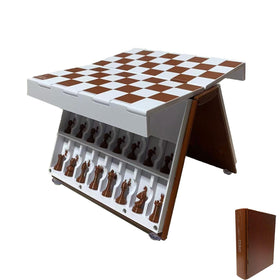 Innecal PlayBook’d Chess book open for on-the-go strategic play