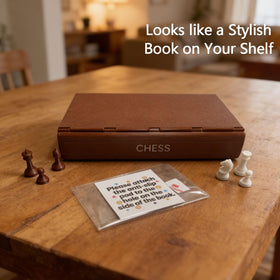 Innecal PlayBook’d Chess magnetic pieces grip the board during travel