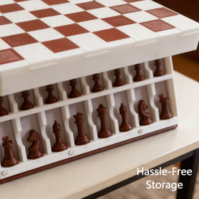 Innecal PlayBook’d Chess secure magnets keep pieces contained between sessions