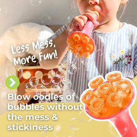 Innobaby Spike bubble blower dipping tray enables neat, mess-free bubble practice.