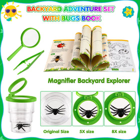 INNOCHEER Backyard Bugs Book for learning about insects