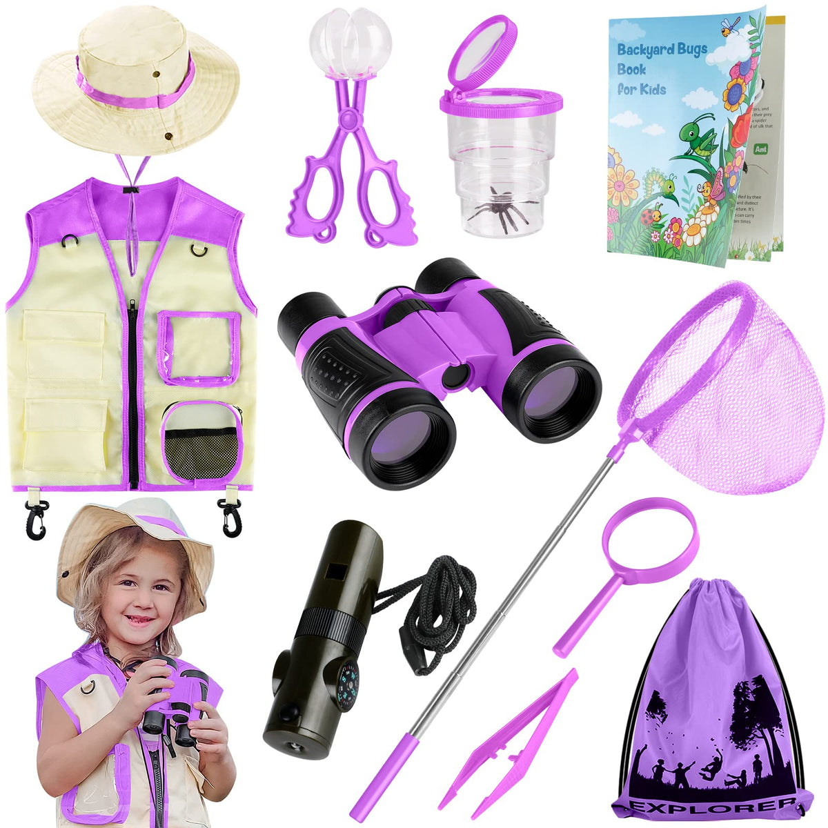 INNOCHEER Explorer Kit vest for organized pockets during outdoor play.