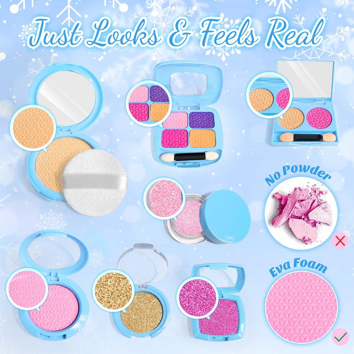 INNOCHEER eyeshadow palette for imaginative styling during safe pretend sessions