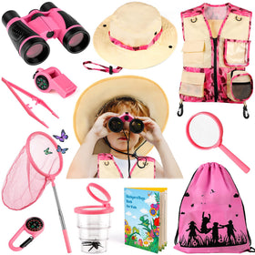 INNOCHEER hat camouflage pink breathable sun protection for curious kids