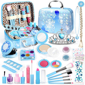 INNOCHEER kids makeup kit case for portable pretend play storage and organization.