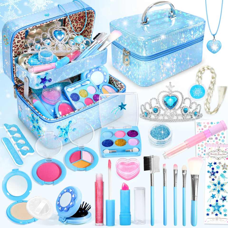 INNOCHEER kids makeup kit case showing organized storage for playtime
