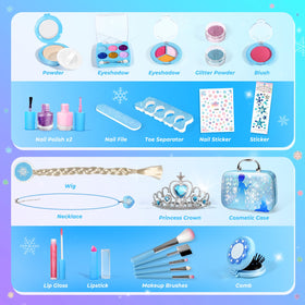 INNOCHEER kids makeup kit folding comb for tidy grooming during play.