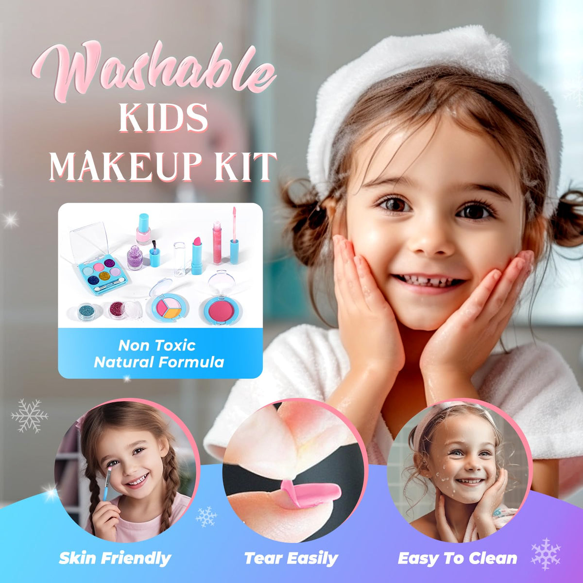 INNOCHEER lip gloss for shiny color during playful styling.