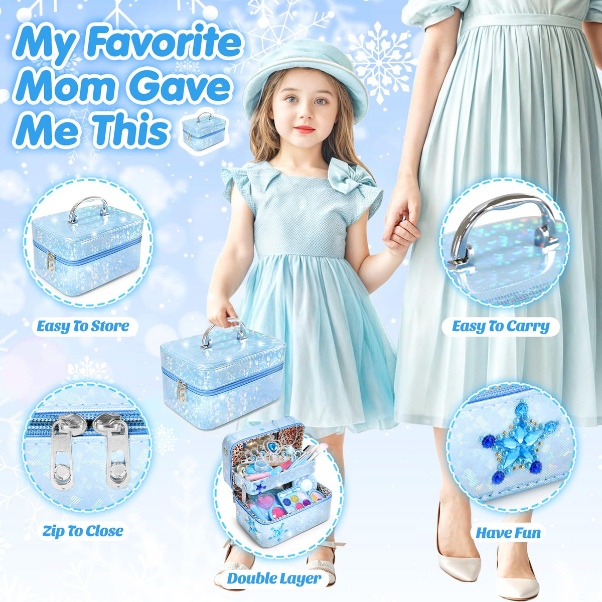INNOCHEER makeup kit wig for Frozen cosplay