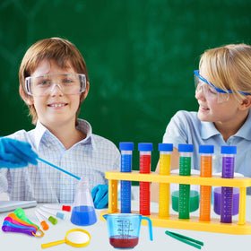 Kids explore concepts through glowing or growing projects and simple experiments.