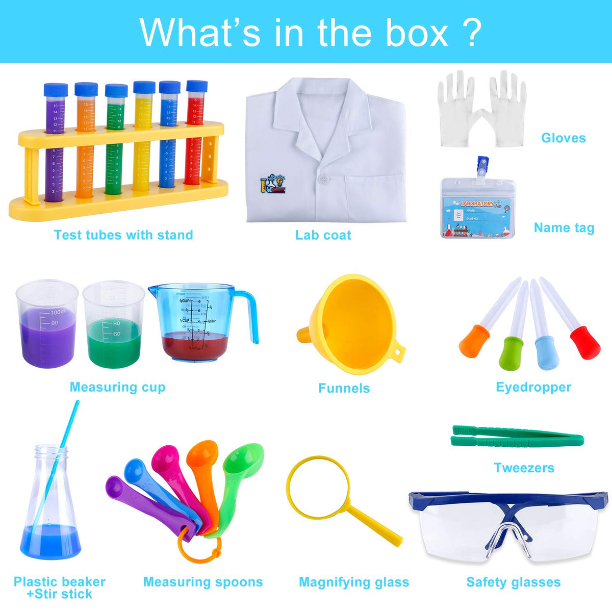 INNOCHEER kid in lab coat ready for imaginative science adventures.