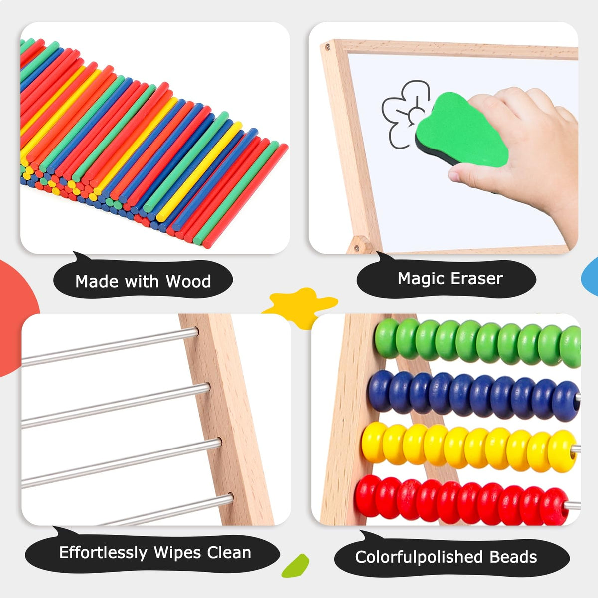 INNOCHEER math charts included to guide arithmetic and pattern recognition.