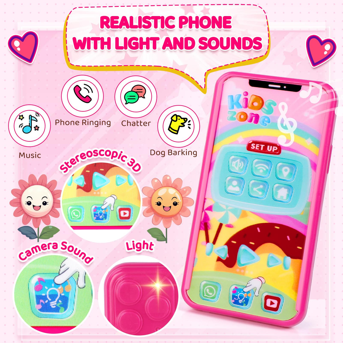 INNOCHEER pretend makeup set silicone for mess-free play