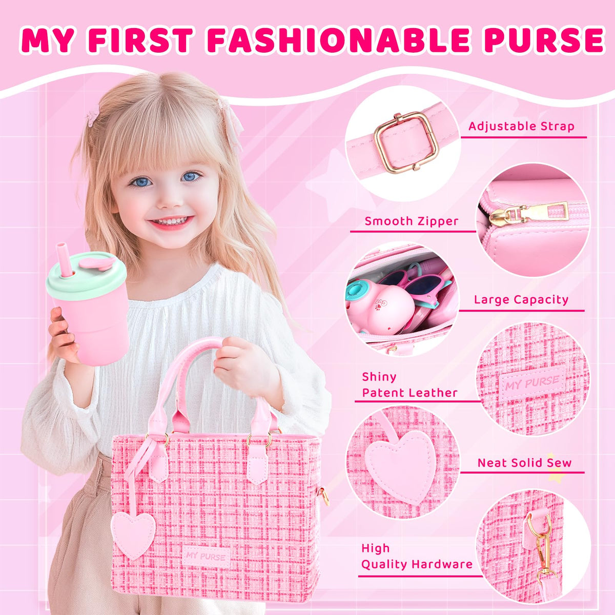INNOCHEER pretend makeup set made of soft silicone for safe play.