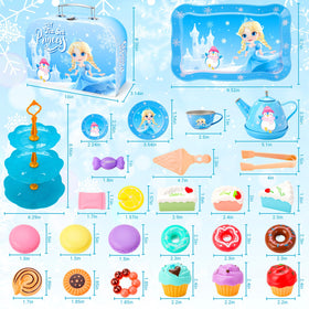 INNOCHEER cake stand elevates pretend desserts during a princess tea party