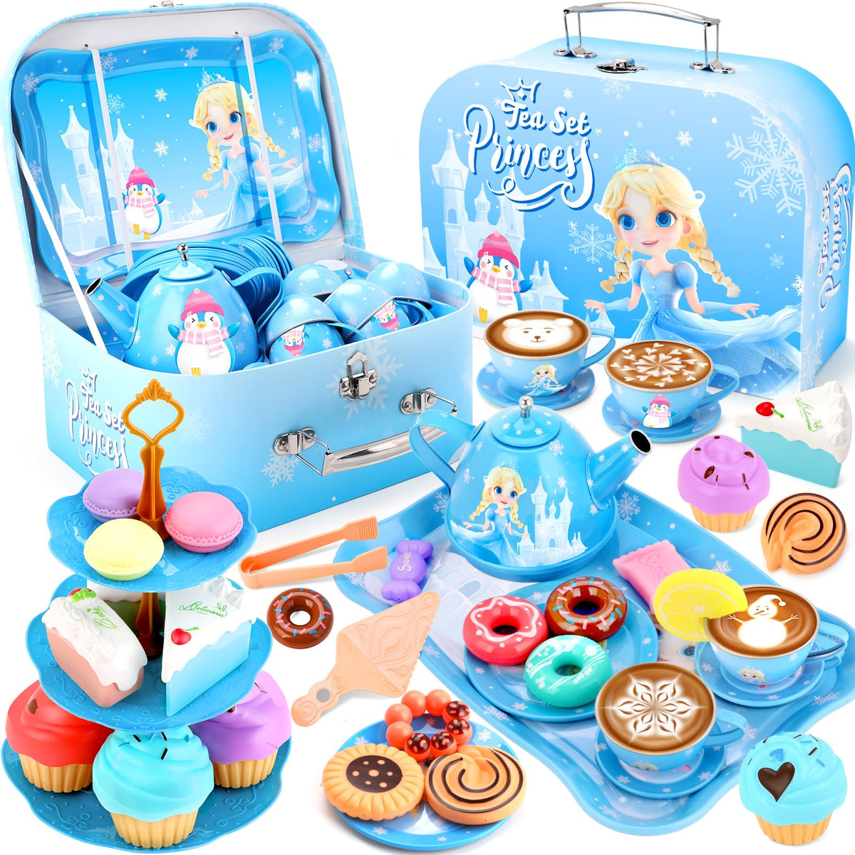 INNOCHEER teapot for imaginative kids' tea party play