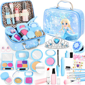 INNOCHEER toddler makeup case keeps toy cosmetics organized for mess-free play