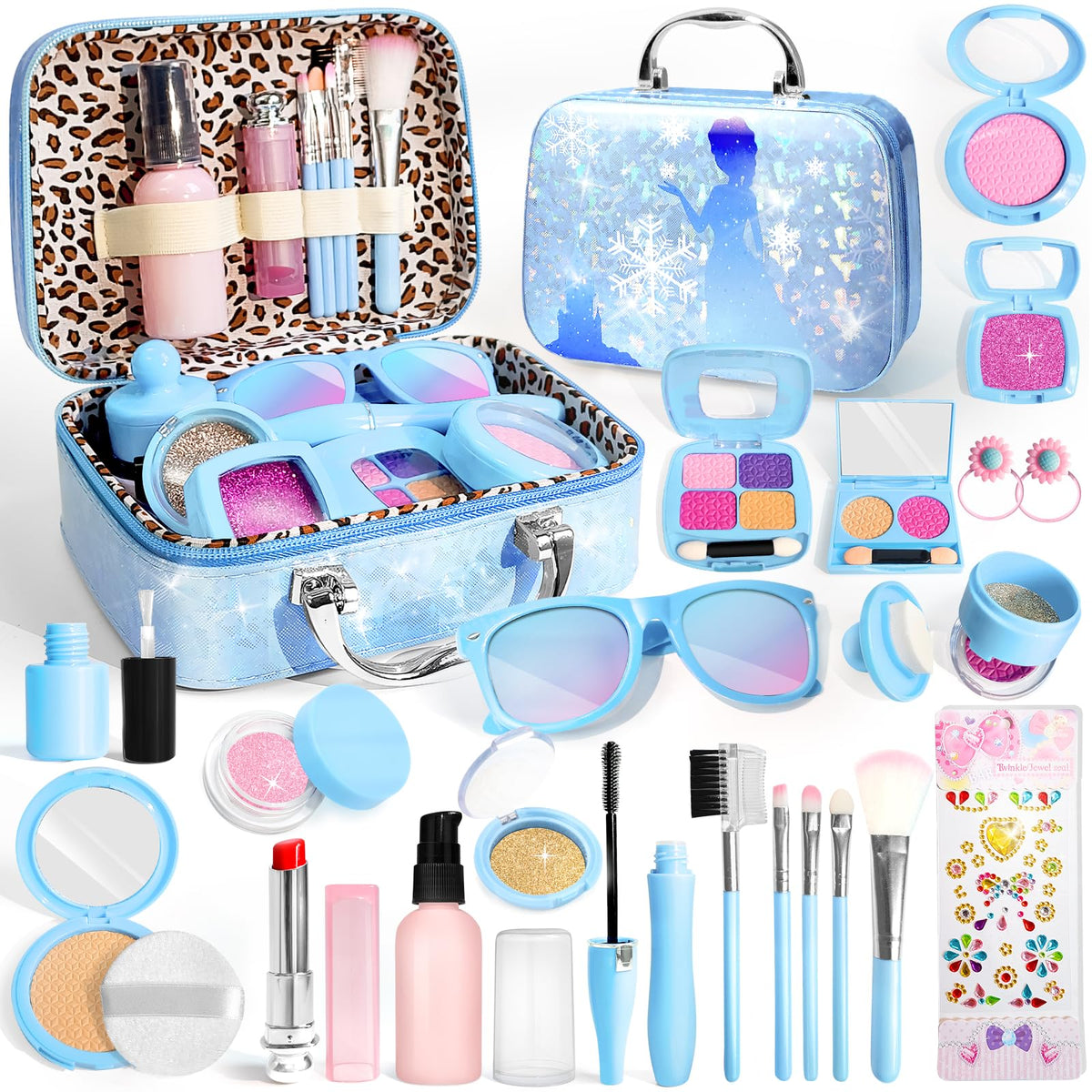 INNOCHEER toddler makeup kit case showing pretend makeup for imaginative play