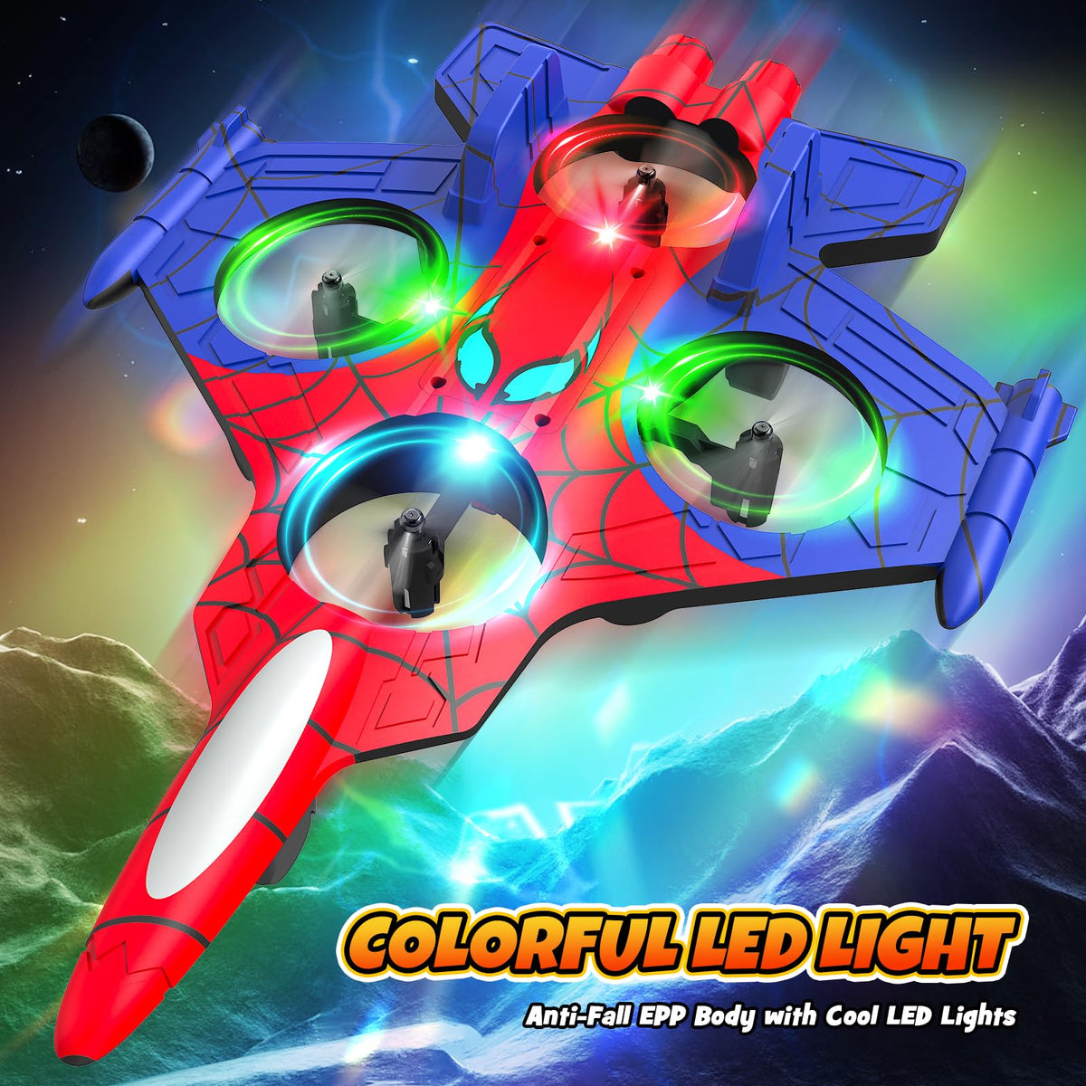 Innofans gift-ready packaging highlights a kid-friendly drone for birthdays.