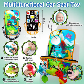 Innofans soft plush dinosaurs invite cuddly comfort on busy trips.