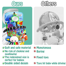Innofans Ocean Animals Toys mirror panel for baby's self-discovery